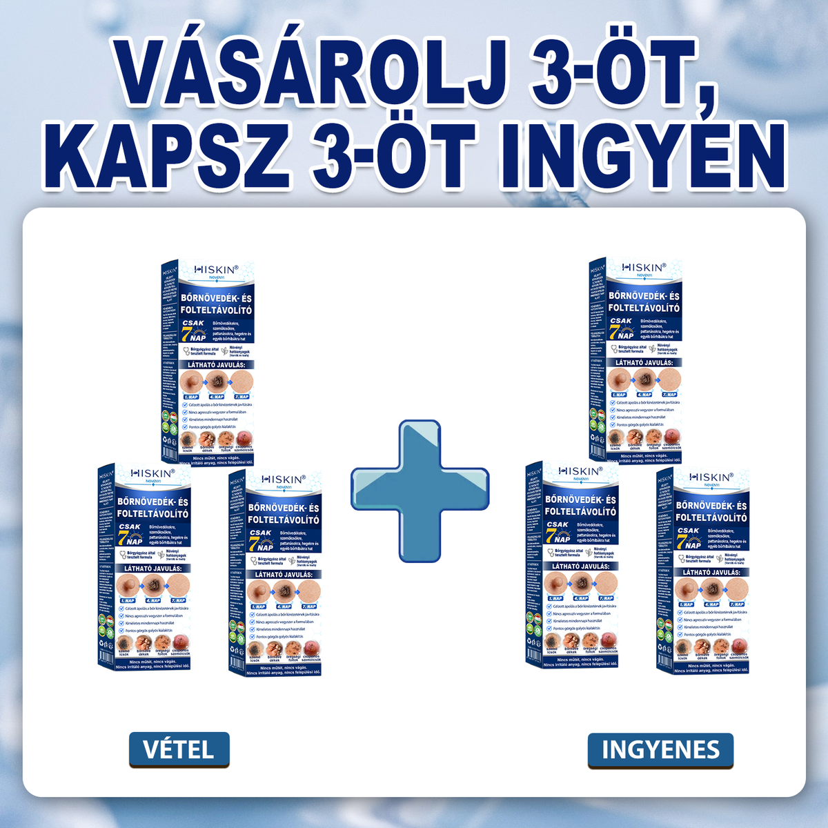 🎉 KORLÁTOZOTT IDEIG: 50% KEDVEZMÉNY 💎 Hivatalos Hiskin® üzlet | 7 napos bőrkinövés- és folteltávolító | Professzionális minőségű golyós applikátor | Fájdalommentes • Hegmentes • Arcra és testre is biztonságos