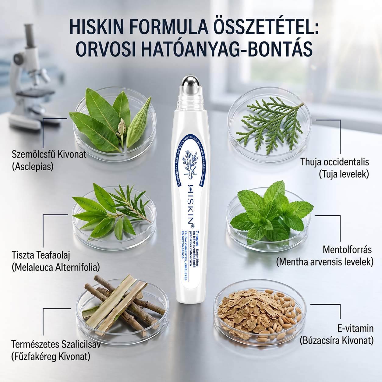 🎉 KORLÁTOZOTT IDEIG: 50% KEDVEZMÉNY 💎 Hivatalos Hiskin® üzlet | 7 napos bőrkinövés- és folteltávolító | Professzionális minőségű golyós applikátor | Fájdalommentes • Hegmentes • Arcra és testre is biztonságos