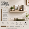 xelvoranique™ Asterin Wall-Mounted Floating Shelf